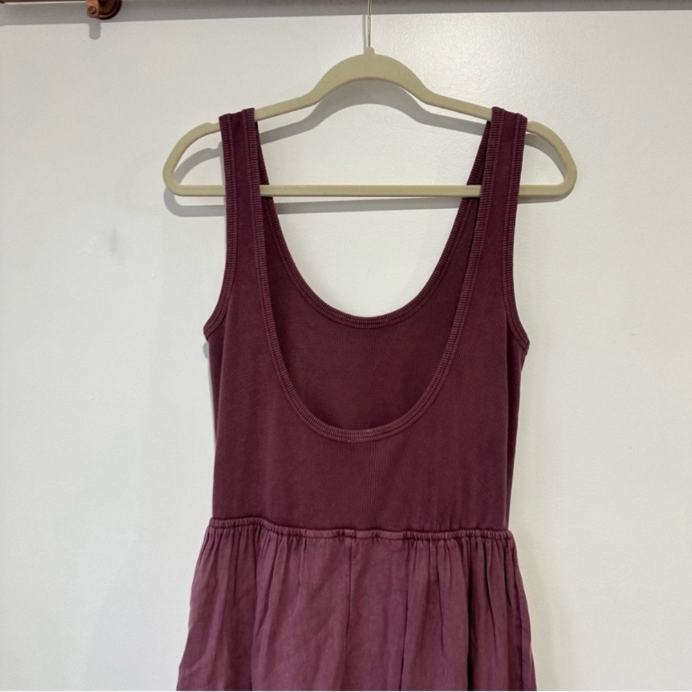 NEW Free People Dune Breeze Rubbed Tank One-Piece Jumpsuit Purple